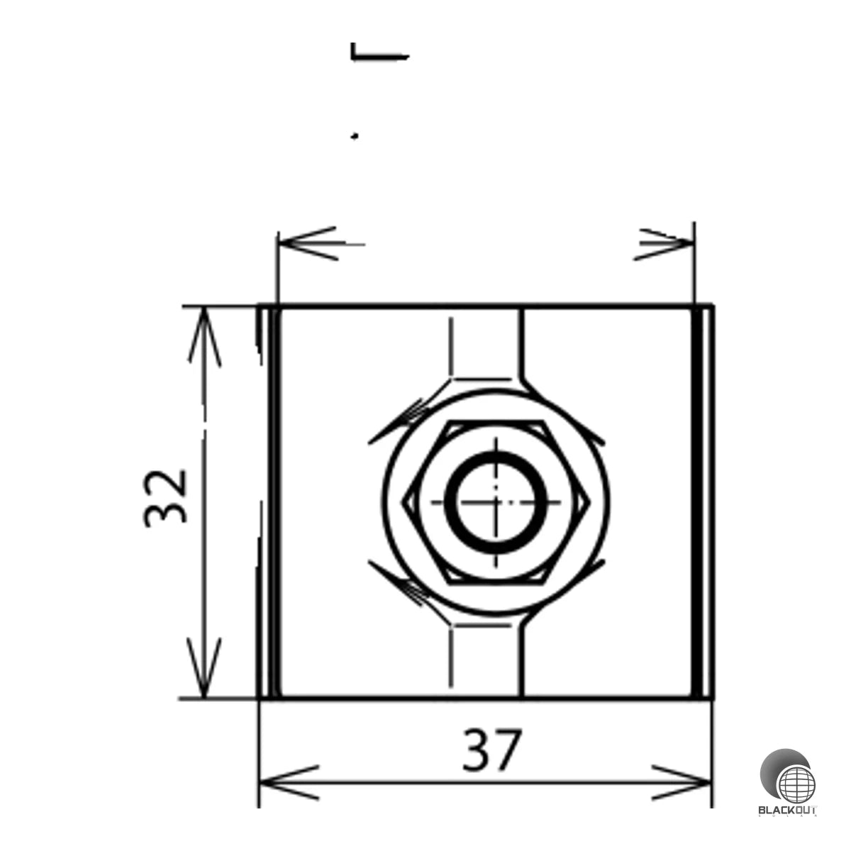 Dehn UEK 8.10 AQ4 50 HKSM8 V2A Erdungsklemme NIRO Rd 8–10mm