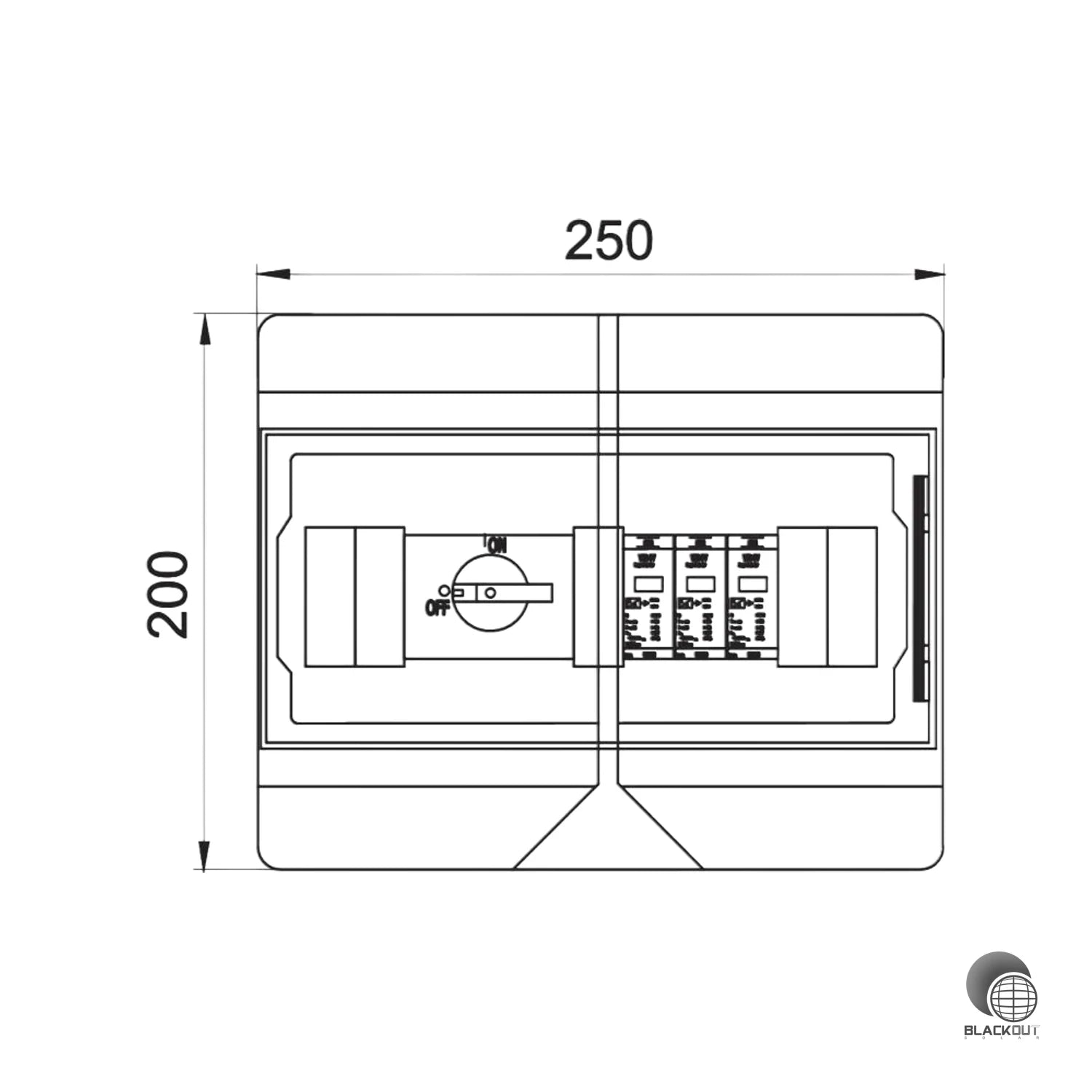 OBO Bettermann Generatoranschlusskasten 2-String 900V DC mit Trennschalter