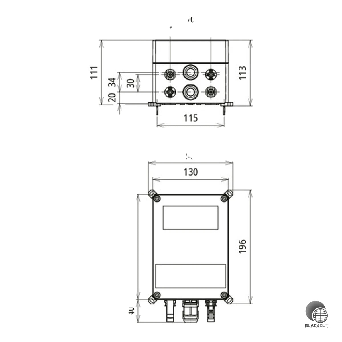 DEHN DEHNcube PV DCU 2 YPV 1100 1M 1S MC4 FM GAK