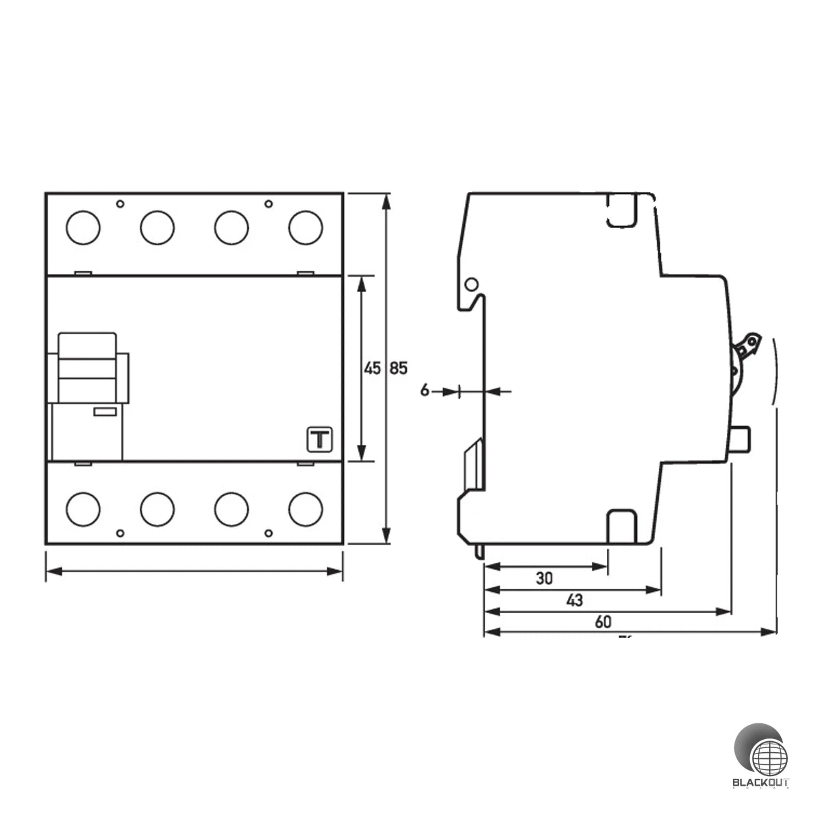 Doepke FI-Schutzschalter 4-polig 40A 100mA Typ B+ PV