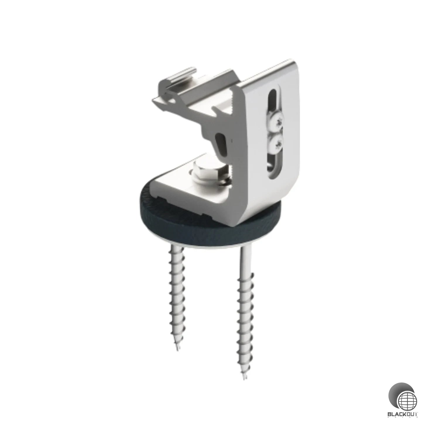 Aluminium-Schienenhalter für die Sparrenmontage des Prefa Prevario Solarmontagesystems auf Schrägdächern. Wird mit 2 Schrauben (8x120mm) pro Halter befestigt – Verpackungseinheit: 12 Stück.
