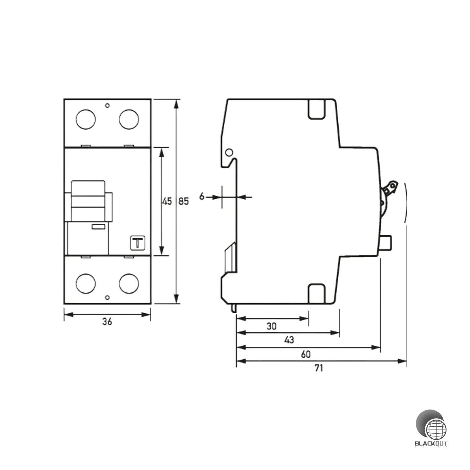Doepke FI-Schutzschalter 2P 25A 0,1A Typ B+ PV HD