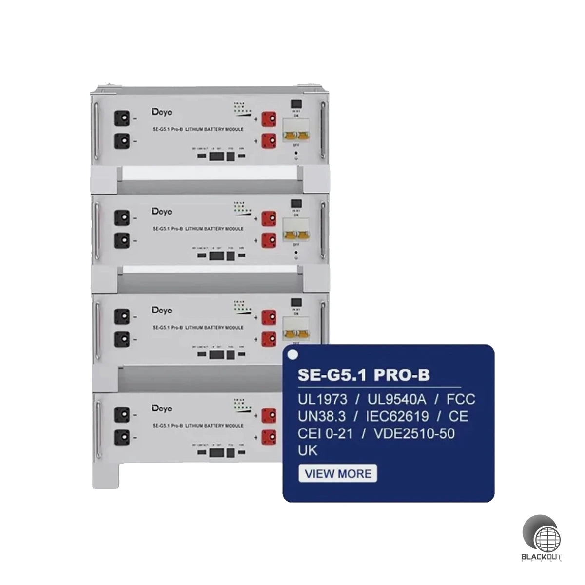 Deye 5,12kWh Photovoltaik Speicher SE-G5.1 Pro-B 48V Lifepo4 Akku (B2B) 1