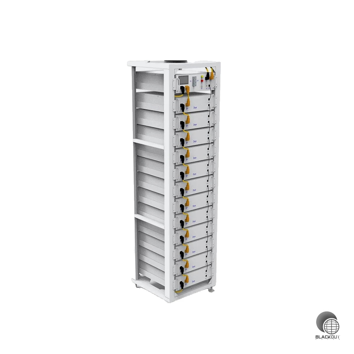 Deye Rack, Regal für 12 Hochvolt Batterien BOS-PRO 5.1 3U-H-rack (B2B) 2