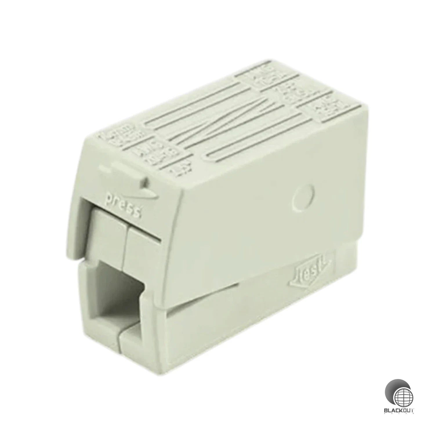 WAGO 2-Leiter-Leuchtenklemme Insta. 1-2,5mm² Leuchte. 0,5-2,5mm² (B2B) 1