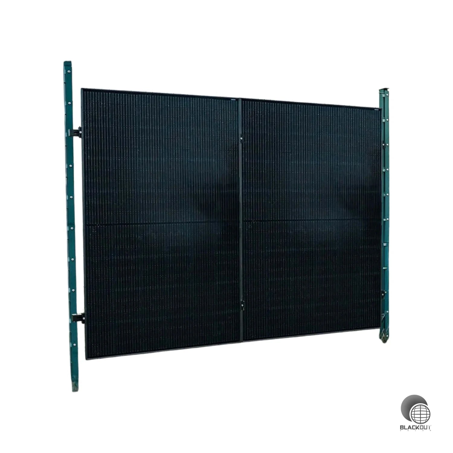 Montageset für Doppelstabmattenzaune 2 Module senkrechte Montage Photovoltaik Balkon - Zaun (B2B) 1