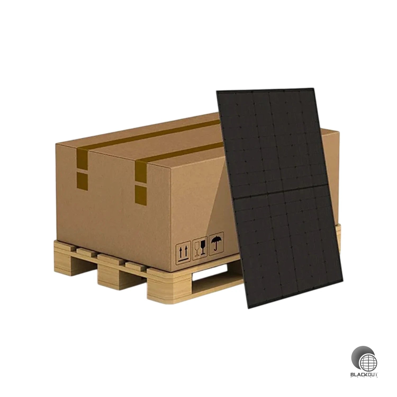 36 Stk. SunproPower - SunproPower - 440Watt (Glas Glas - black mesh) Leistungsstarkes PV-Modul - bifazial (B2B) 1