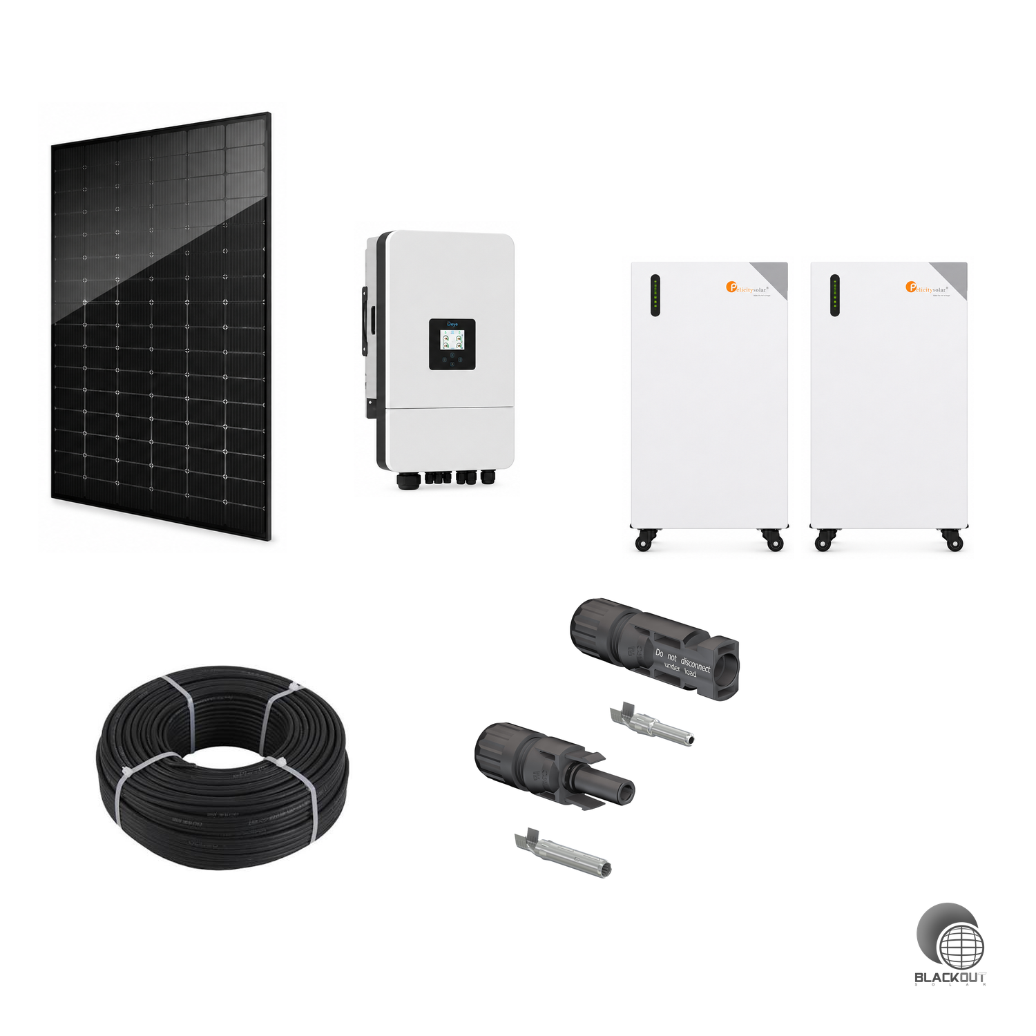 MR.Mining PV SET M - 16,84kWp Modulleistung, 15KW Deye Hybrid, 32kWh Speicher
