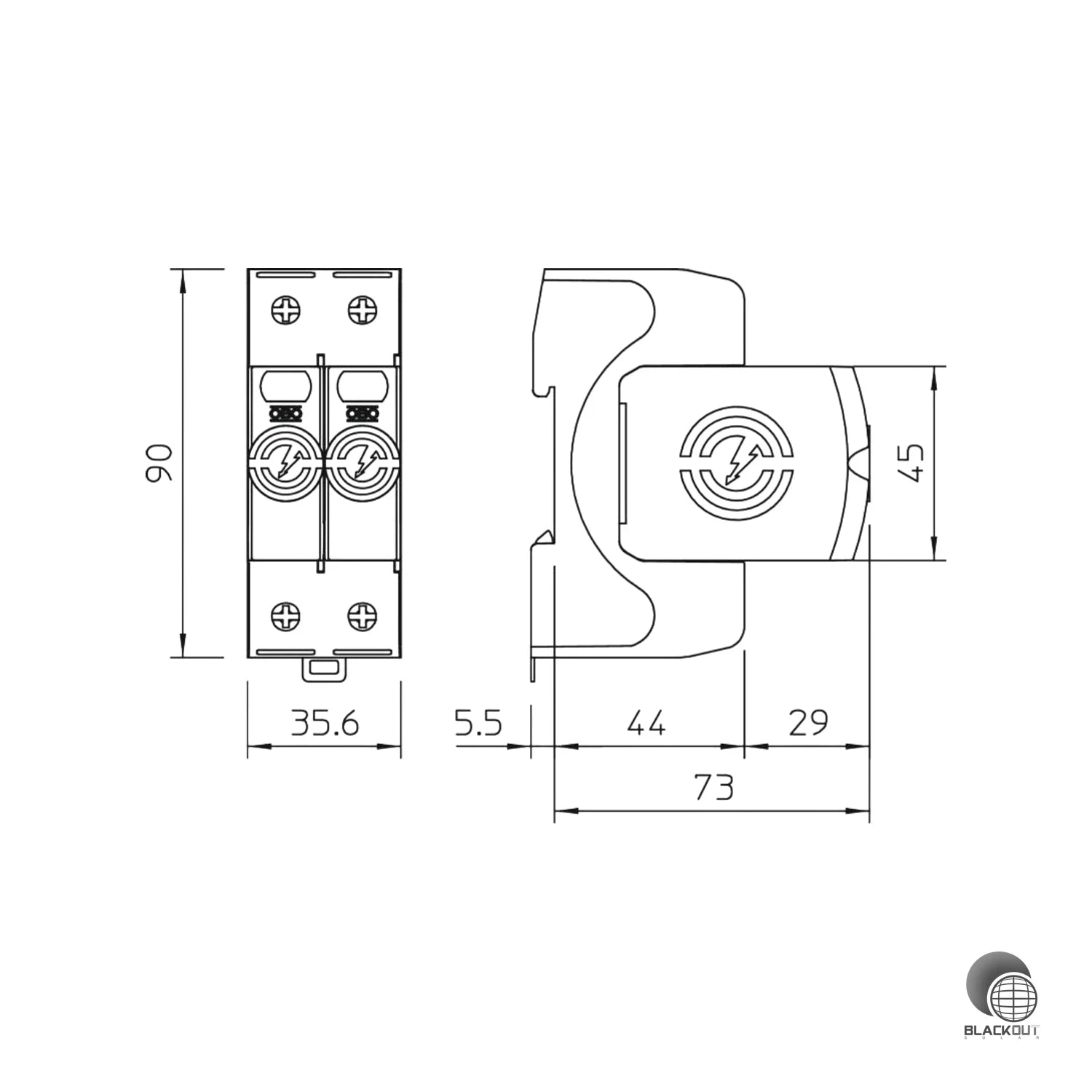 OBO Bettermann SurgeController V20 Überspannungsableiter Typ 2 1-polig 280V