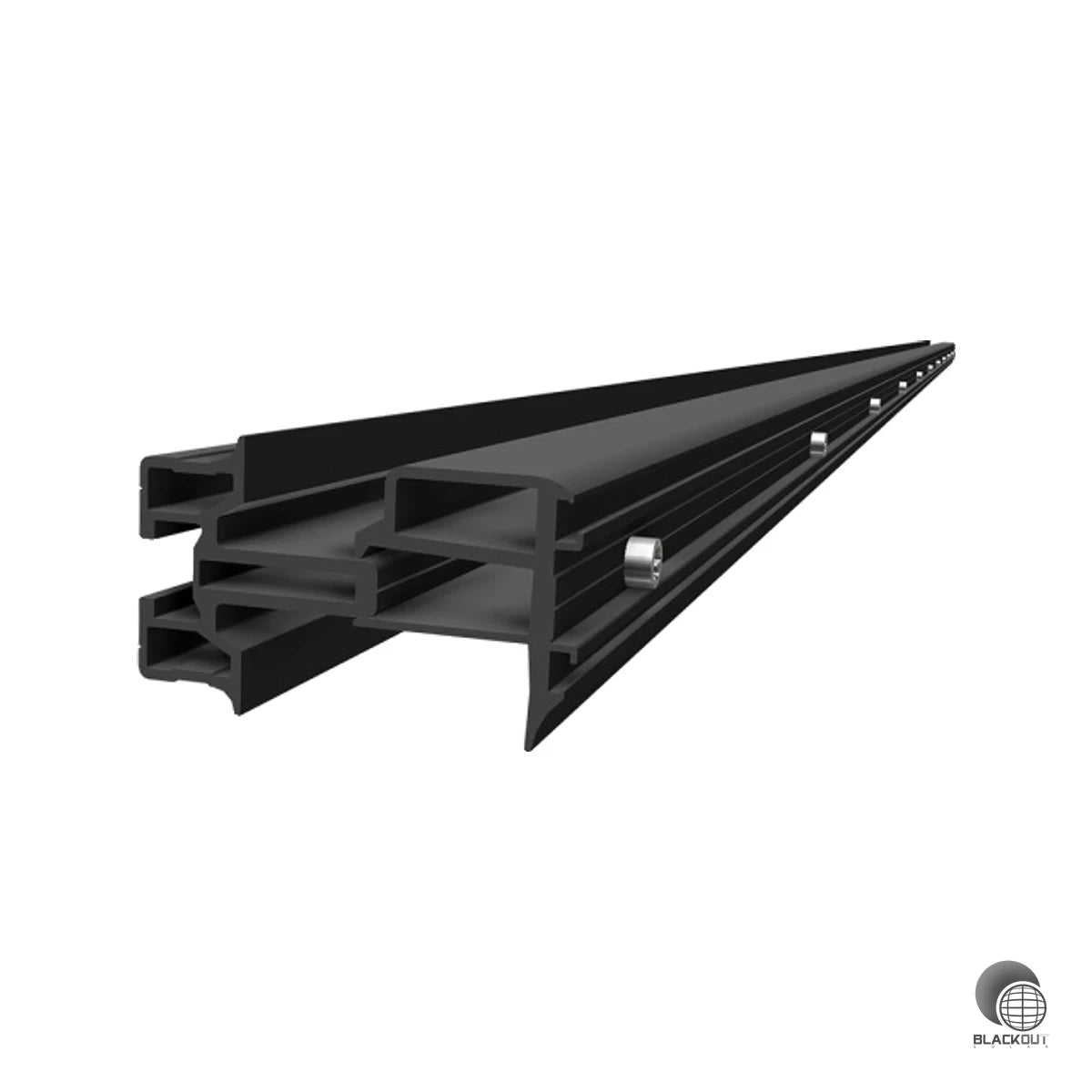 Die obere Schiene des SL Rack Energy Wall Fassadensystems ermöglicht eine sichere, optisch ansprechende Wandmontage von Solarmodulen — komplett vormontiert und schnell zu installieren.