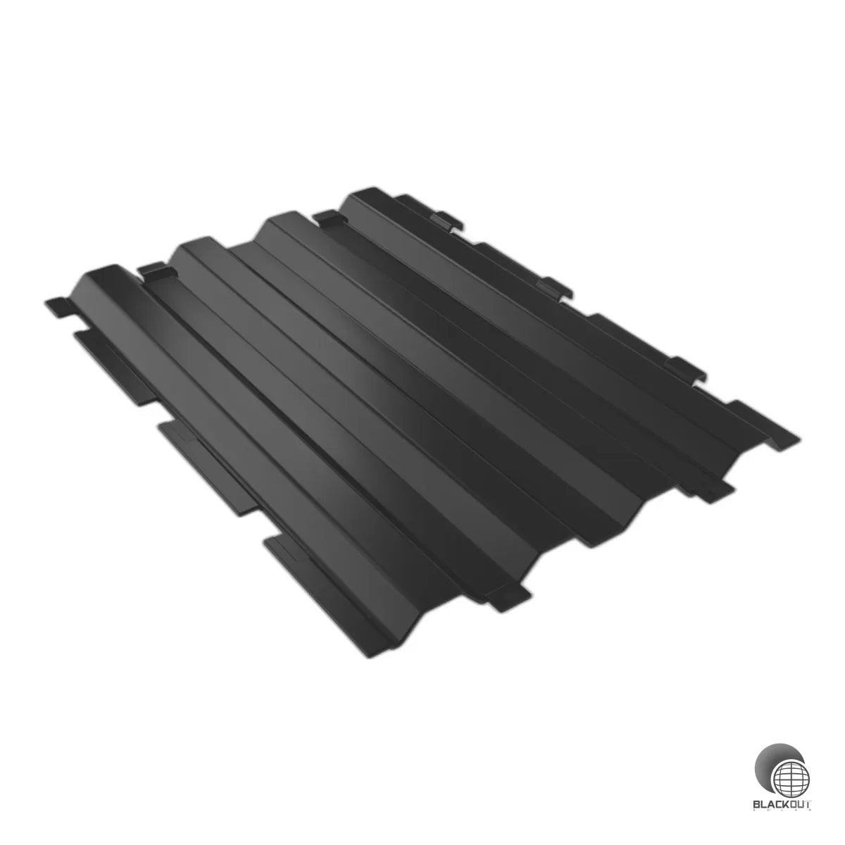 Stabile PE-Bodenplatte von K2 Systems als Unterkonstruktion für die ballastierte Flachdachmontage von PV-Modulen. EuCertPlast-zertifiziert aus recyceltem Polyethylen, Maße 800 x 600 mm.