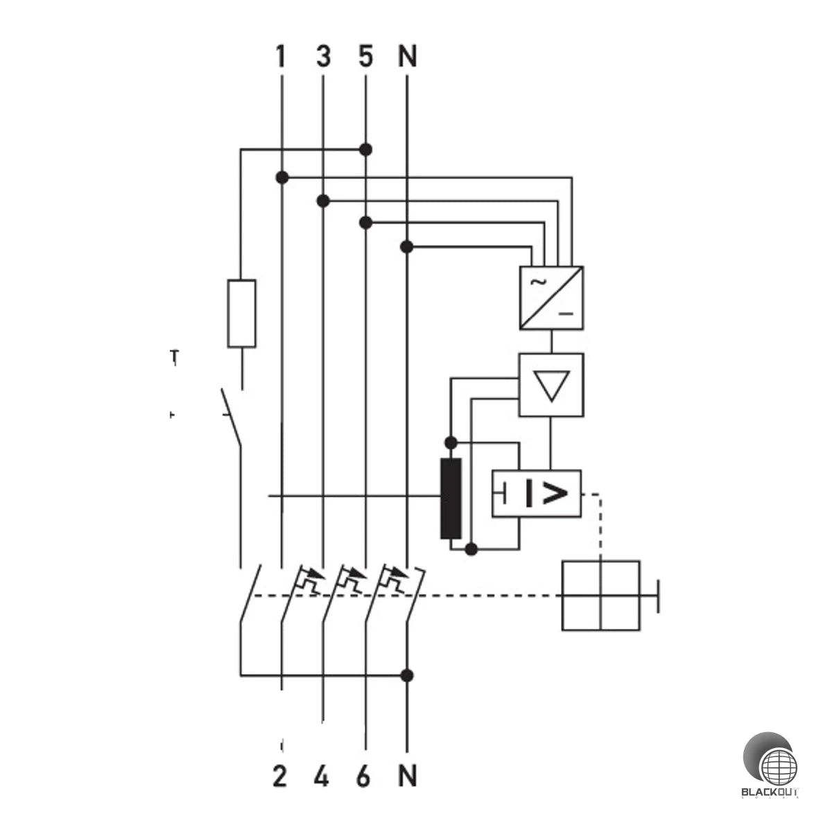 Doepke DRCBO 4 FI/LS-Kombination 16A 0,3A Typ B+ C-Charakteristik PV