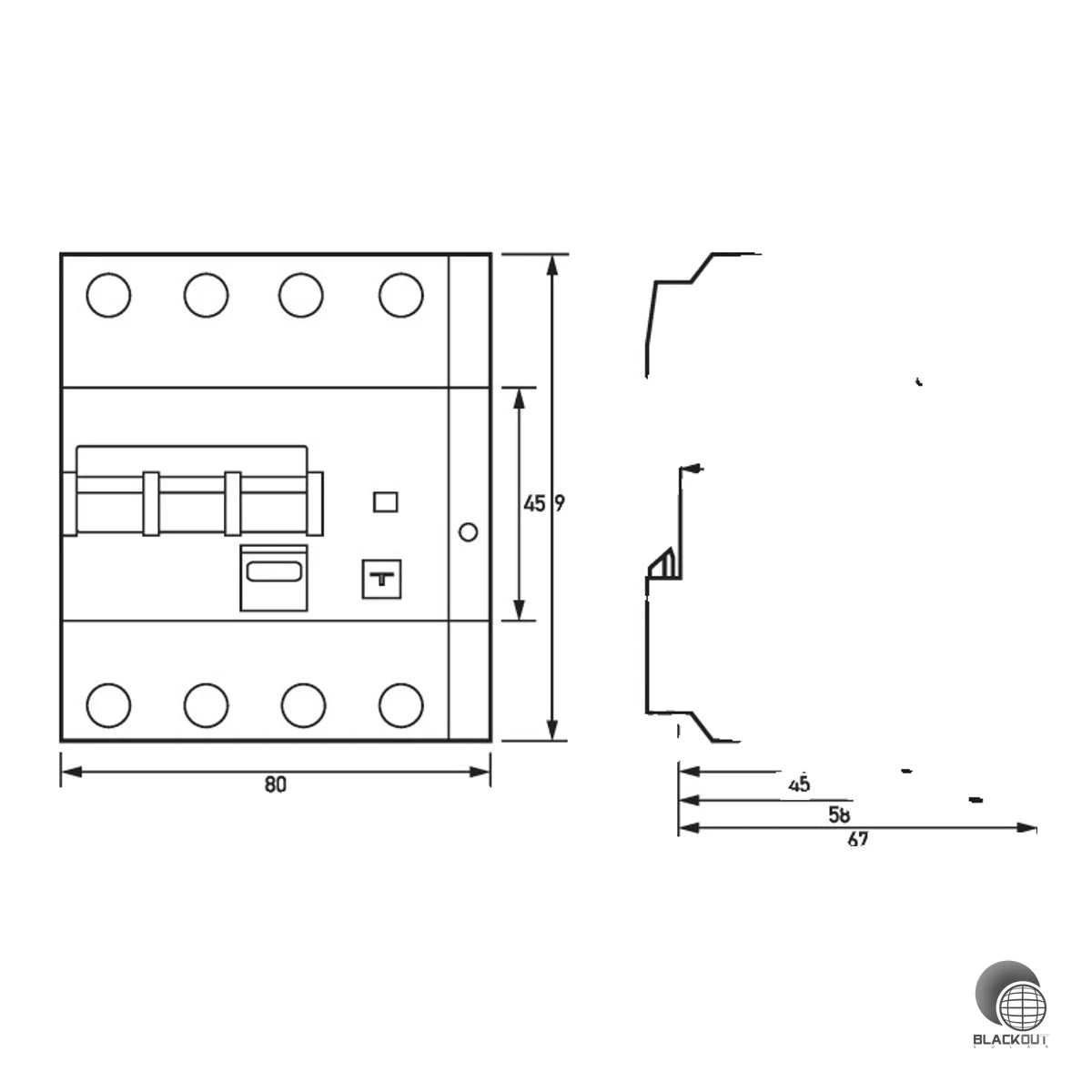 Doepke DRCBO 4 FI/LS 3P+N 32 A 100 mA Typ B+ für PV