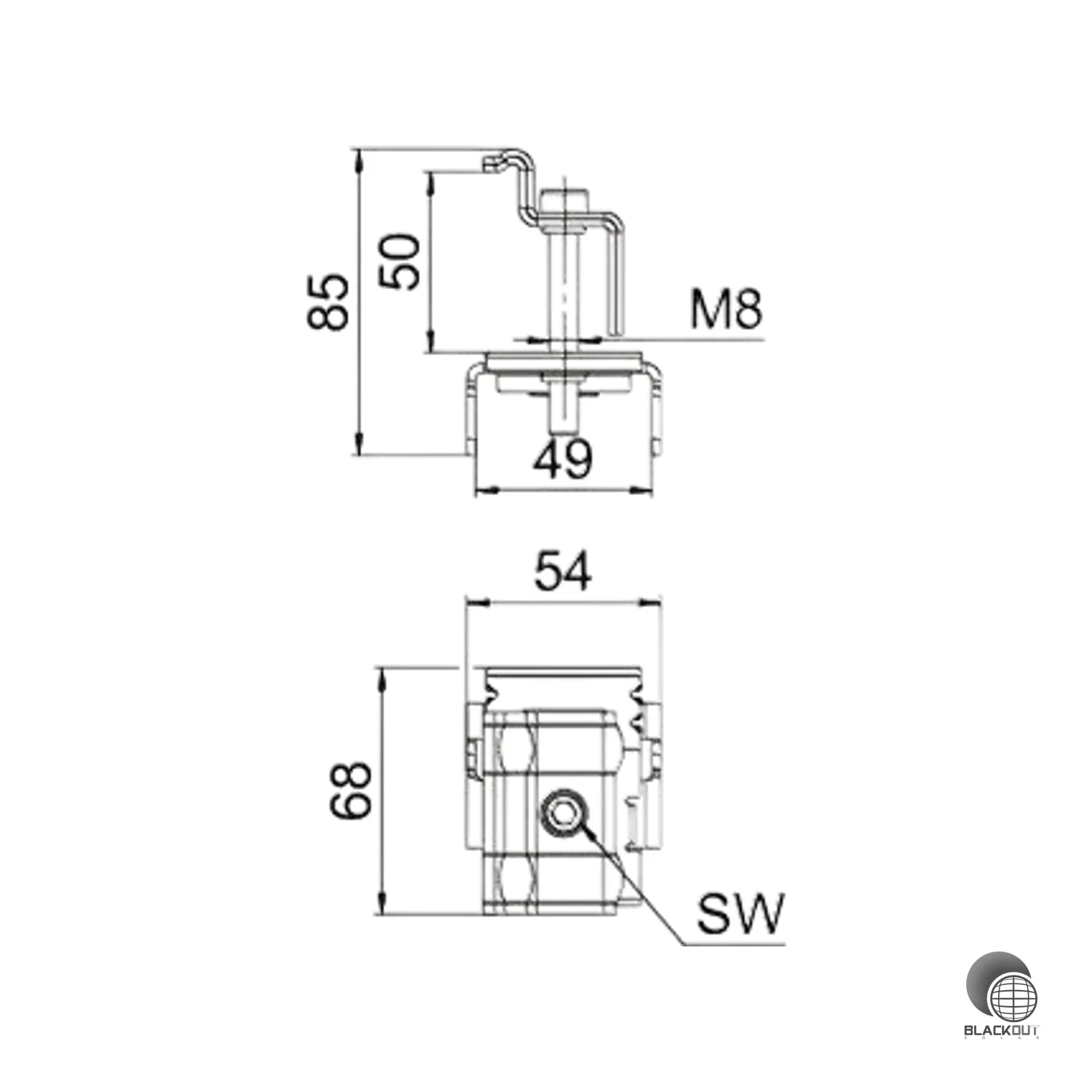 OBO Bettermann Endklemme Freiflächensystem Edelstahl