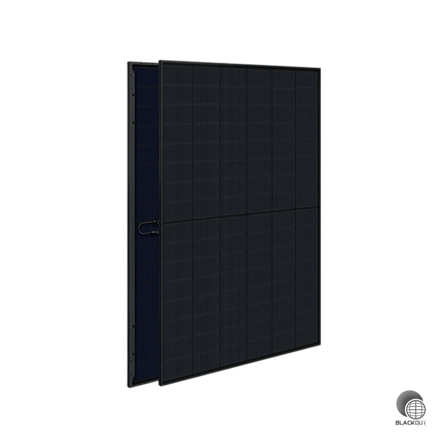 Bifaziales Glas-Glas-Solarmodul mit 460 Wp Nennleistung und 23,0 % Wirkungsgrad. n-Typ TOPCon-Zellen mit Zero-Busbar-Technologie im All-Black-Design für anspruchsvolle Dach- und Fassadeninstallationen.