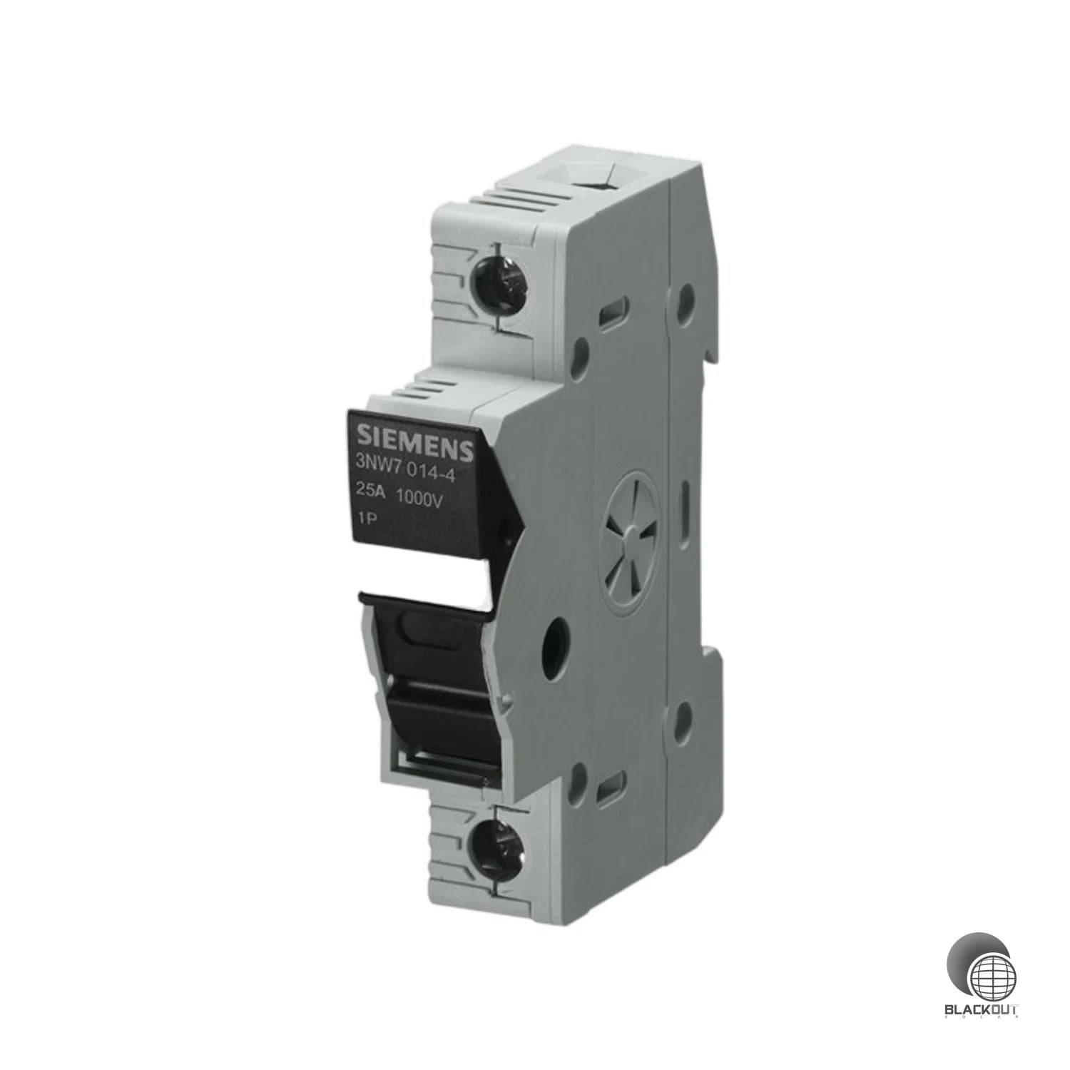 Einpoliger Zylindersicherungshalter für PV-Anlagen mit 1000 V DC Bemessungsspannung, 30 A Nennstrom und integriertem LED-Signalmelder zur schnellen Fehlerdiagnose.