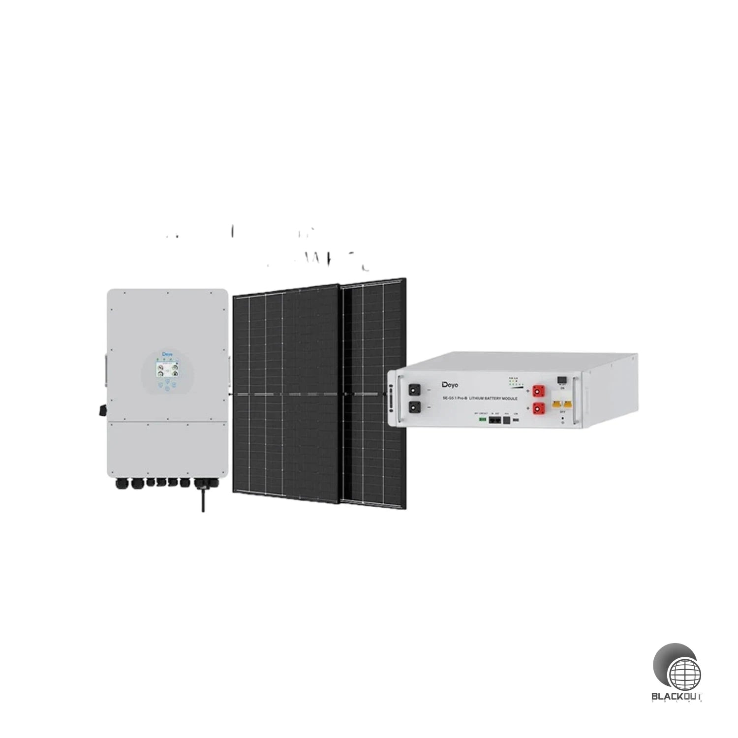 Deye Komplettset - Deye 12KW Hybrid - 4x Deye 5,12kWh - 36x Trina 440W Glas Glas (B2B) 1