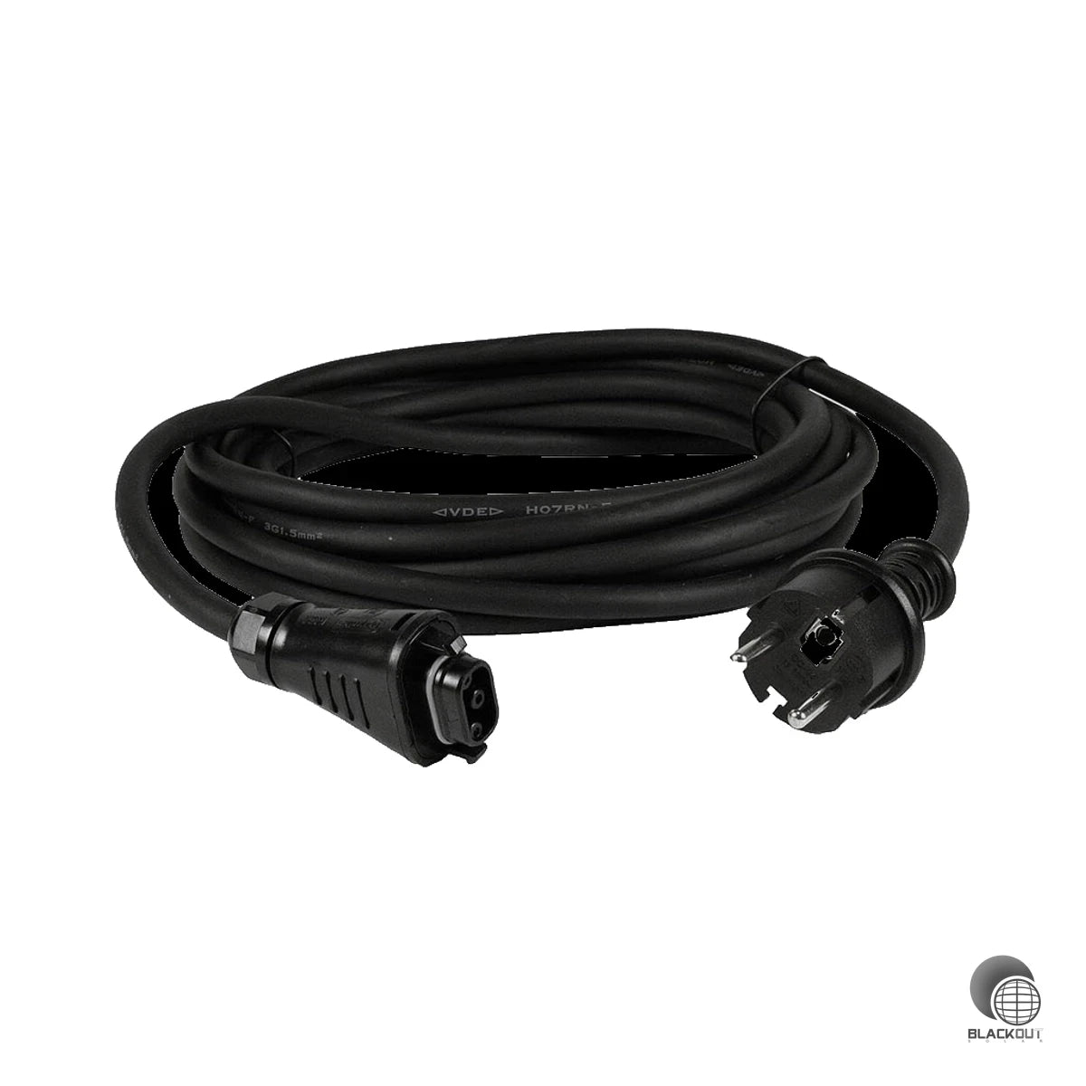 Hoymiles HMS-Serie Schuko-Kabel für Balkonkraftwerk/Mikrowechselrichter - BC05- auf Schuko-Stecker (Länge: 5 m) (B2B) 1