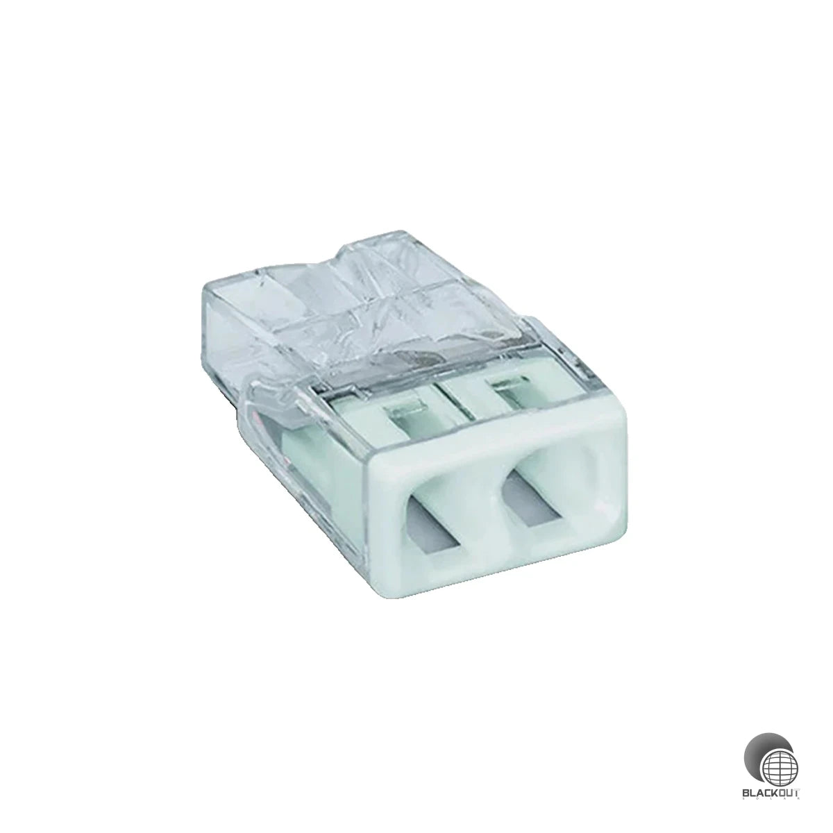 WAGO 2-Leiter COMPACT-Verbindungsdosenklemme, für eindrähtige Leiter, max. 2,5mm², transparent (B2B) 1