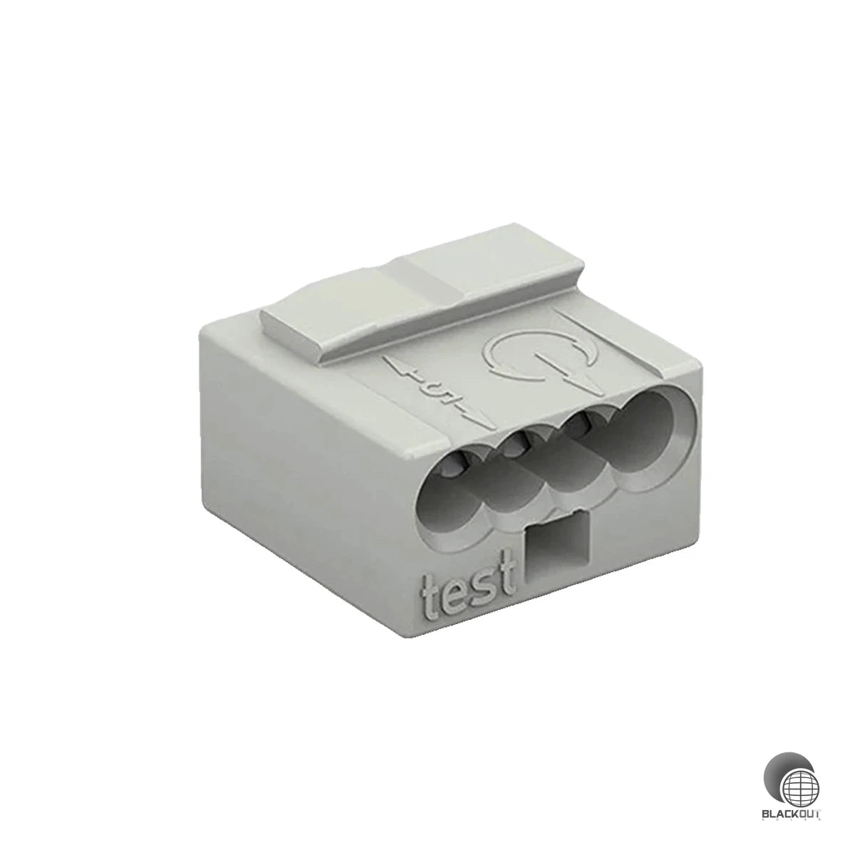 WAGO MICRO-Verbindungsdosenklemme, für eindrähtige Leiter, Ø max. 0,8mm, lichtgrau (B2B) 1