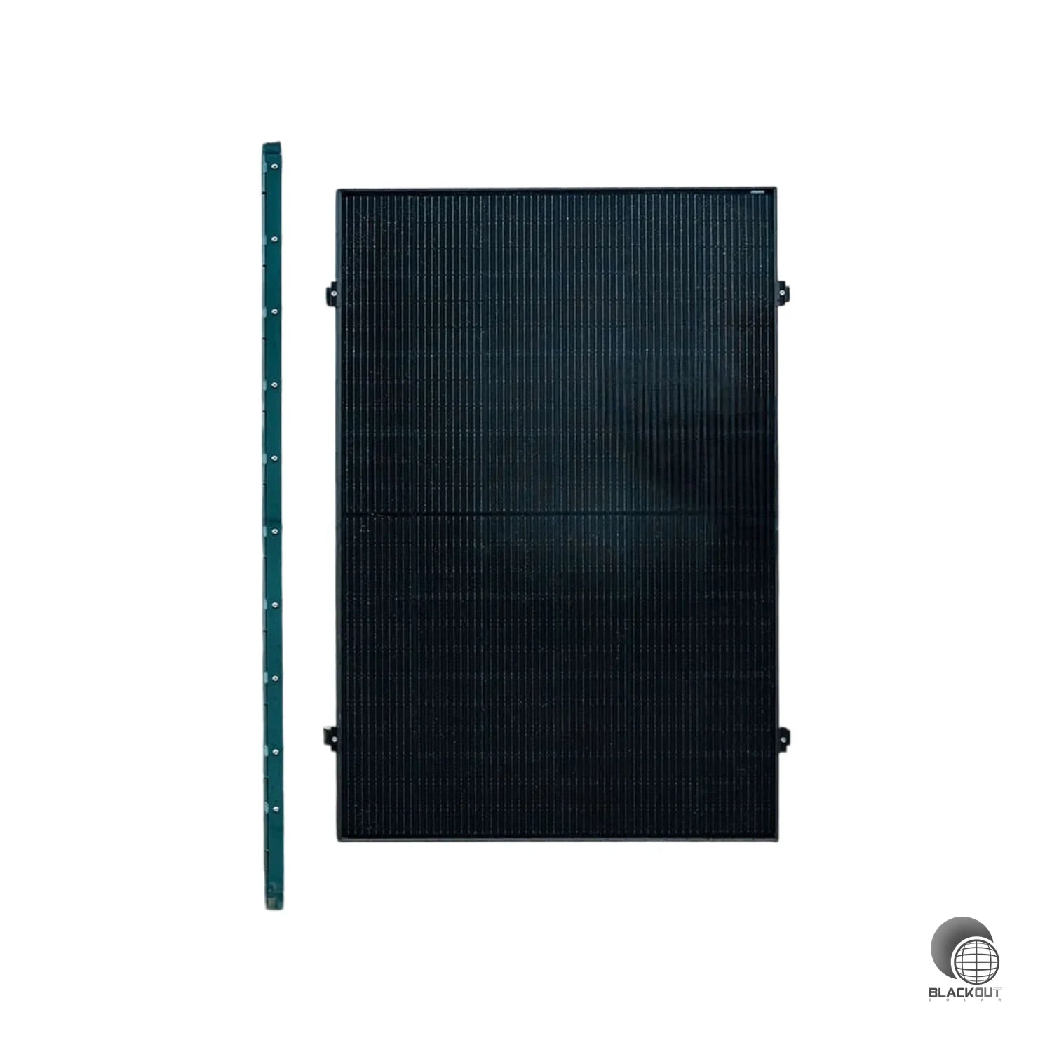 Montageset für Doppelstabmattenzaune 2 Module senkrechte Montage Photovoltaik Balkon - Zaun (B2B) 2